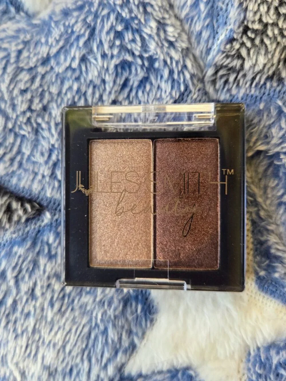 Jules Smith Beauty Duo Eyeshadow Palette in Wise Guy & Gold Mine Shimmer Brown